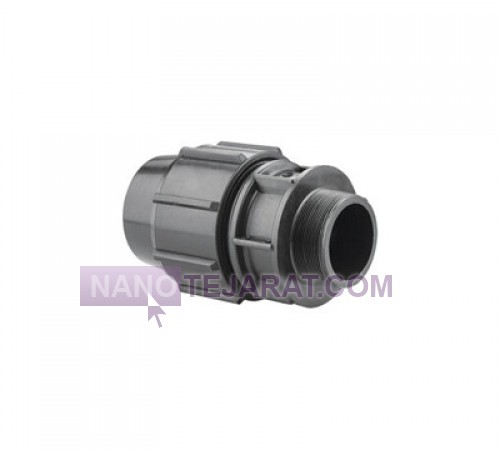 اتصال نر پلی اتیلن پیچی سایز 50x1 1-4